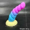 Dispositivo de Masturbación Femenina Jiuai, Pene Artificial, Tapón Anal con Forma Especial, Dildo de Silicona, Juguete Sexual, Producto Sexual para Adultos