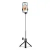 Palo selfie Bluetooth R1 Transfronterizo para Teléfono Móvil, Soporte de Piso Telescópico para Transmisión en Vivo, Trípode Selfie Integrado para Escritorio