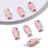 Lindos Peces Cerámica Pintado a Mano Doble Cara Cuentas Agujero Recto DIY Hecho a Mano Casero Pulsera de Cuentas Aretes Accesorios de Joyería