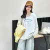 Conjunto de camisa para meninas, novo estilo, camisa estilosa de primavera e outono para meninas, camisa básica, conjunto de outono da moda de três peças para crianças