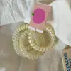 Cordón para teléfono y scrunchie de purpurina con degradado transparente en suaves colores macarrón, banda para el cabello sin costuras y que no daña el cabello para mujer