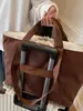 Bolsa Leve Expansível para Viagem de Curta Distância, para o Trabalho e Viagens de Negócios, Bolsa de Armazenamento de Bagagem de Mão de Grande Capacidade, Bolsa de Ombro Fitness de Cor Sólida