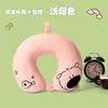 Almohada de Espuma Viscoelástica en Forma de U de Dibujos Animados de Panda Almohada de Viaje Almohada Portátil Almohada para el Cuello Cervical Almohada para la Siesta de Estudiantes Almohada de Dibujos Animados en Forma de U
