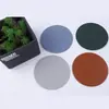 En Stock Posavasos de Cuero Minimalista Nórdico Resistente al Aceite 10X10, Manteles para Café, Posavasos de Cuero a Prueba de Aceite y Aislantes de Calor al por Mayor