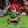 Decoraciones creativas transfronterizas tortuga de meditación enana artesanías de resina enano de jardín adornos de micro paisajismo
