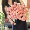 Manta de Crochê Criativa com Flores de Lã Feitas à Mão Buquê de Manta Presente para Melhor Amiga Manta de Cabeceira