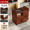 Mesa de Té Móvil, Mesa de Té Pequeña para Uso Doméstico, Nuevo Juego de Té Kung Fu Estilo Chino, Tetera Integrada, Gabinete de Té, Carrito de Té, Mesa de Té