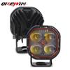 Farol de Motocicleta para Fábrica Transfronteiriça 40W Lente Estrobo LED Modificado Luz Externa para Carro Mini Farol de Trevo de Quatro Folhas