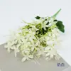 Flor de Lirio de Cristal Artificial decoración para el hogar tocado de minoría para hacer flores flor para mesa de boda flor abriéndose cesta de flores