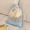 Bolsa de Viaje de Cuadros de Dibujos Animados, Bolsa de Almacenamiento Portátil para Viajes, Ropa, Ropa Interior, Organizador de Zapatos, Bolsa de Equipaje