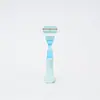 Navaja de Tres Capas Lavable para Mujer, Herramienta de Afeitado, Herramienta Mágica para Depilación, Imprescindible para el Vello de las Axilas, Nueva Hoja Multicapa