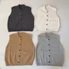 2026 Nuevo Chaleco de Punto de Moda Estilo Coreano Otoño para Mujer, Corte Holgado, Adelgazante, Top Versátil con Botones para Abrigo