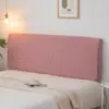 Funda de Mesita de Noche Todo Incluido de Terciopelo de Maíz Bolsa Suave a Prueba de Polvo Universal Simple Funda de Mesita de Noche Funda Protectora para Respaldo de Cama Escandinavo