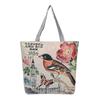 Estilo étnico lona saco grande de lado único jacquard bordado elefante bolsa bolsa de ombro versátil animal padrão bolsa das mulheres