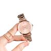 Reloj de Cuarzo con Logo de Coche Vintage para Mujer, Aleación de Oro Rosa, Reloj Casual de Amazon para Mujer, Reloj de Pulsera Retro de Moda