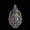 Collar Colgante Dios de la Riqueza Yu Hong Huang para Hombres y Mujeres, Colgante Incrustado con Zirconia por Método Antiguo, Colgante que Atrae y Protege la Riqueza, Venta Directa de Fábrica