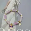 Sin Tabúes DIY Pulsera China de Flores Mariposas con Cuentas para Mujer con Buen Aspecto Pulsera Estilo Ins Regalo para Mejor Amiga Pulsera