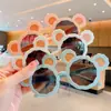 Gafas de Sol de Oso de Orejas Grandes de Dibujos Animados, Gafas de Protección Solar, Gafas de Sol para Bebé, Pose para Fotos de Pequeña Princesa, Gafas de Sol para Niños