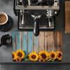 Tapete para máquina de café transfronteiriço tapete de bancada de lama de diatomáceas tapete de proteção para balcão de cozinha tapete isolante lavável tapete de drenagem absorvente mesa