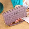 Cartera Larga para Mujer Modelo Nuevo 2025 Simple y Elegante Cremallera Única Gran Capacidad Billetera de Mano Multifuncional