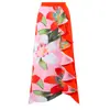 Maiô Vintage Peça Única Europeu e Americano para Mulheres, Conjunto de Saia de Chiffon com Amarração e Decote V Profundo, Popular na Amazon, Estampa Floral para Atacado