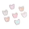 Nuevo Aleación Completo Diamante Mariposa Pequeña 3D Agujero Recto Cuentas Sueltas DIY Llavero Teléfono Cadena Bolso Accesorios Joyería Al por Mayor