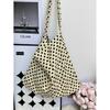 Coreia do Sul Dongdaemun Novo Estilo Fresco Floral Bolsa de Lona Feminina Street All-match Bolsa de Ombro de Axila Estilo Preguiçoso Bolsa Feminina