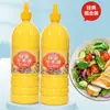 Salsa comercial de miel y mostaza para pollo frito y sushi, sazonador de barbacoa al por mayor para salchichas a la parrilla y ensalada, envases grandes para papas fritas y hamburguesas