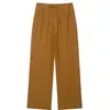 Ropa europea y americana para mujer transfronteriza, top casual a rayas de moda más vendido en AliExpress con detalle de nudo + pantalones de pierna recta