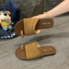 Sandalias de Verano de Nuevo Estilo de Suela Blanda, Diseño Nicho, Versátiles Chanclas Romanas Retro Francesas de Suela Plana