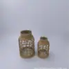Vaso de Vidro para Plantas Secas Rede Protetora Tampa para Decoração de Mesa em Casa Tampa de Garrafa de Palha Natural Pode Ser Exportado para Exportação e Exportação