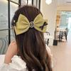 Primavera y Verano 2022 Pasador para el Cabello Lazo Verde Matcha Lindo Pasador para la Parte Posterior de la Cabeza Clip Superior Clip de Primavera de Una Palabra Accesorios para el Cabello Pasador