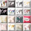 Funda de almohada para sofá Laitu Patrón de dibujos animados Almohada lumbar de coche Poliéster Almohada de oficina