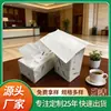 Caja Grande de Papel Tisú para Uso Comercial, Tejido Suave, Papel Higiénico Hecho de Pulpa de Madera, Publicidad Promocional, Catering, Servilletas Desplegables