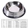 Tigela para Pet atacado de fábrica impressão espessada anti-queda tigela para cachorro suprimentos para pet comedouro para cachorro tigela de cachorro em aço inoxidável