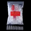 Nail nail 500 peças unha trapezoidal cor transparente unha bailarina cor natural bolsa de patches para prática