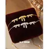 Colar com Pingente de Laço Estilo Coreano Estilo Ins Moda Feminina Elegante Acessível Luxo de Ponta Versátil Corrente da Clavícula Acessórios
