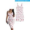 El Nuevo Vestido Ajustado Sexy Transfronterizo de Amazon Impresión Digital 3D Europeo y Americano Talla Grande