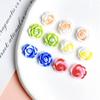 Colorido luminoso blooming sonho brilhante rosa resina acessórios brincos diy hairpin material telefone celular shell patch