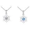 Colgante de copo de nieve de plata S999