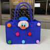 Bolsa de fieltro al por mayor Bola de fieltro Dibujo animado Regalo acompañante Bolso de mano de fieltro Bolsa de compras para llevar a mano Bolsa de regalo logo