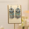 Brincos de personalidade artística 2026 Your Tixi Round Ethnic Style Hollow Multi-Layer Crystal Leaf Brincos Brincos