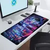 Juego Cyberpunk Tecnología Futurista Alfombrilla de Ratón Súper Grande Tecnología de Gaming E-Sports Alfombrilla de Oficina Extra Grande Borde Antideslizante con Bloqueo