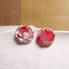 Zhen Tu Super Hada Color de Ensueño Flor de Rosa con Capullo Chapado Accesorios Pendientes DIY Accesorios para el Cabello Materiales para Colgantes