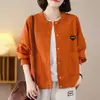 Sudadera elegante y casual abierta para mujer, ligera, nueva colección primavera/otoño 2026, talla grande, adecuada para figuras petite, y diseñada como una prenda de abrigo para madres de mediana edad