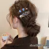 Presilha de Cabelo de Alto Padrão Coreana para Mulheres Presilha de Lã Estilo Retrô Outono Inverno Presilha para Franja Presilha Fofa de Coração Acessórios de Cabelo Adorno de Cabeça