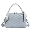 Bolso de Mujer Bordado Exquisito de Moda Transfronteriza, Nuevo Bolso de Mano de Bufanda de Seda de Moda, Bolso tipo Concha de Gran Capacidad, Bolso Cruzado de Hombro Único