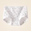 Pantalones Cortos tipo Boxer de Algodón Puro Extendido 10A Antibacterianos en la Entrepierna para Prevenir el Virus del VPH Delgados de Cintura Media-Alta Control de Abdomen Cubre Cadera Color Contrastante