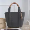 [Coleção] Bolsa de Ombro de Fio de Algodão e Corda de Algodão para Passeio de Primavera da Mamãe, Bolsa Trançada Feita à Mão, Bolsa de Imitação de Rattan, Bolsa Tote para o Dia a Dia