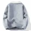 Nueva colección otoño/invierno de ropa exterior para hombre: Suéteres de punto de manga larga, modernos, cálidos y casuales, con cuello redondo y disponibles en tallas grandes.